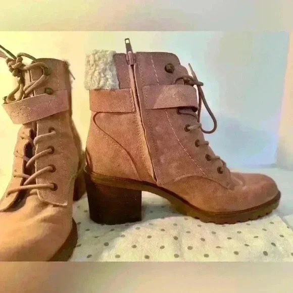 Shearling and Suede Boots by Zodiac - Picture 3 of 13